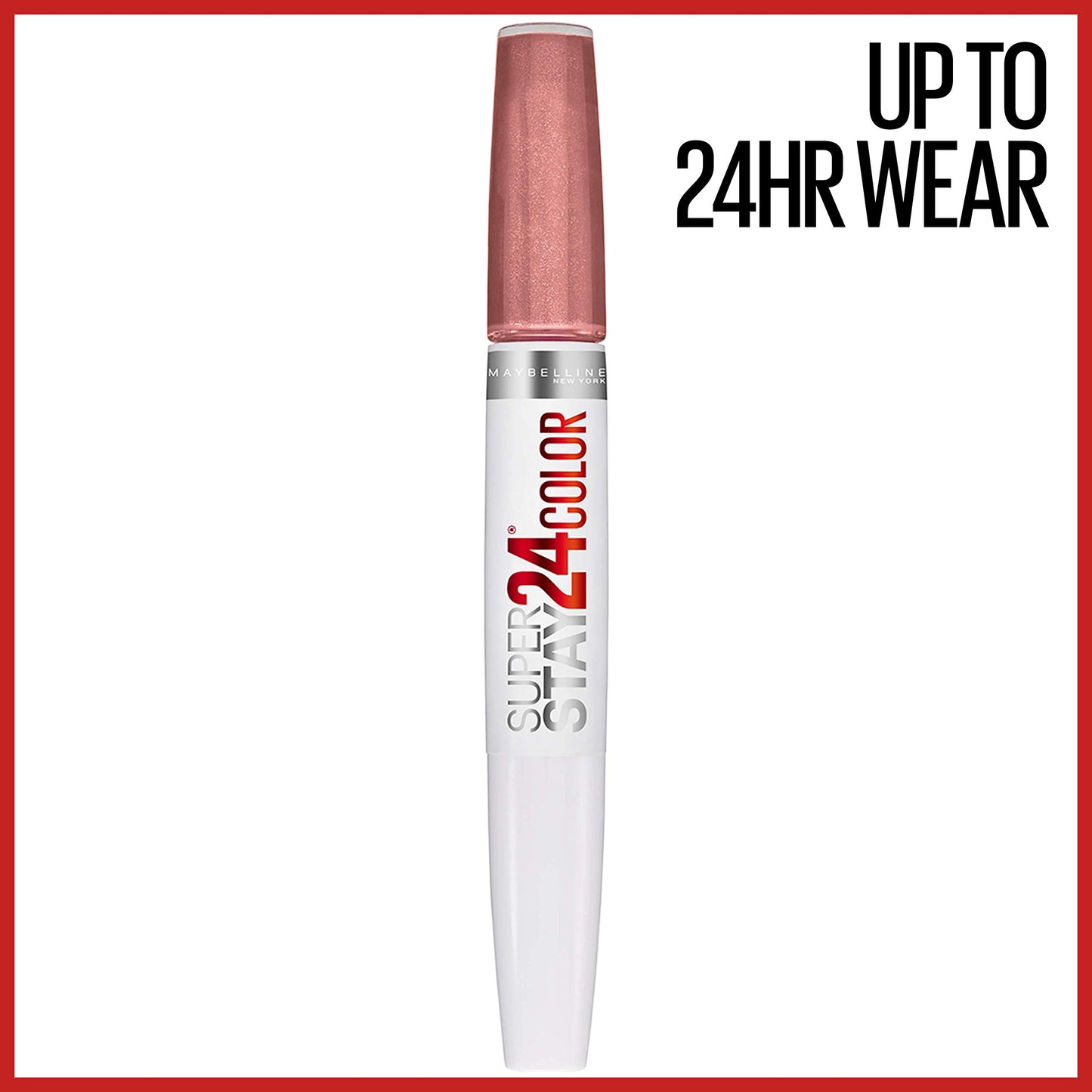 Maybelline Super Stay 24, 2-Step Liquid Lipstick Makeup, Long Lasting Highly Pigmented Color with Moisturizing Balm, Timeless Toffee, Nude Brown, 1