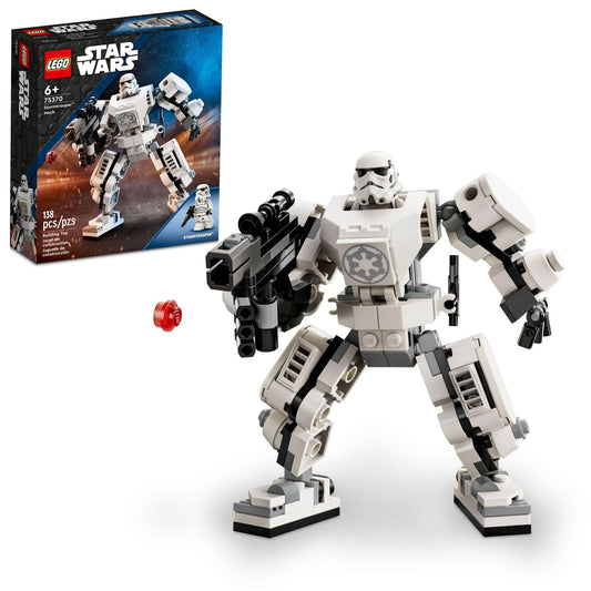 LEGO Star Wars Stormtrooper Mech 75370 – Buildable Action Figure with Cockpit, Blaster & Minifigure, Collectible Star Wars Toy for Kids