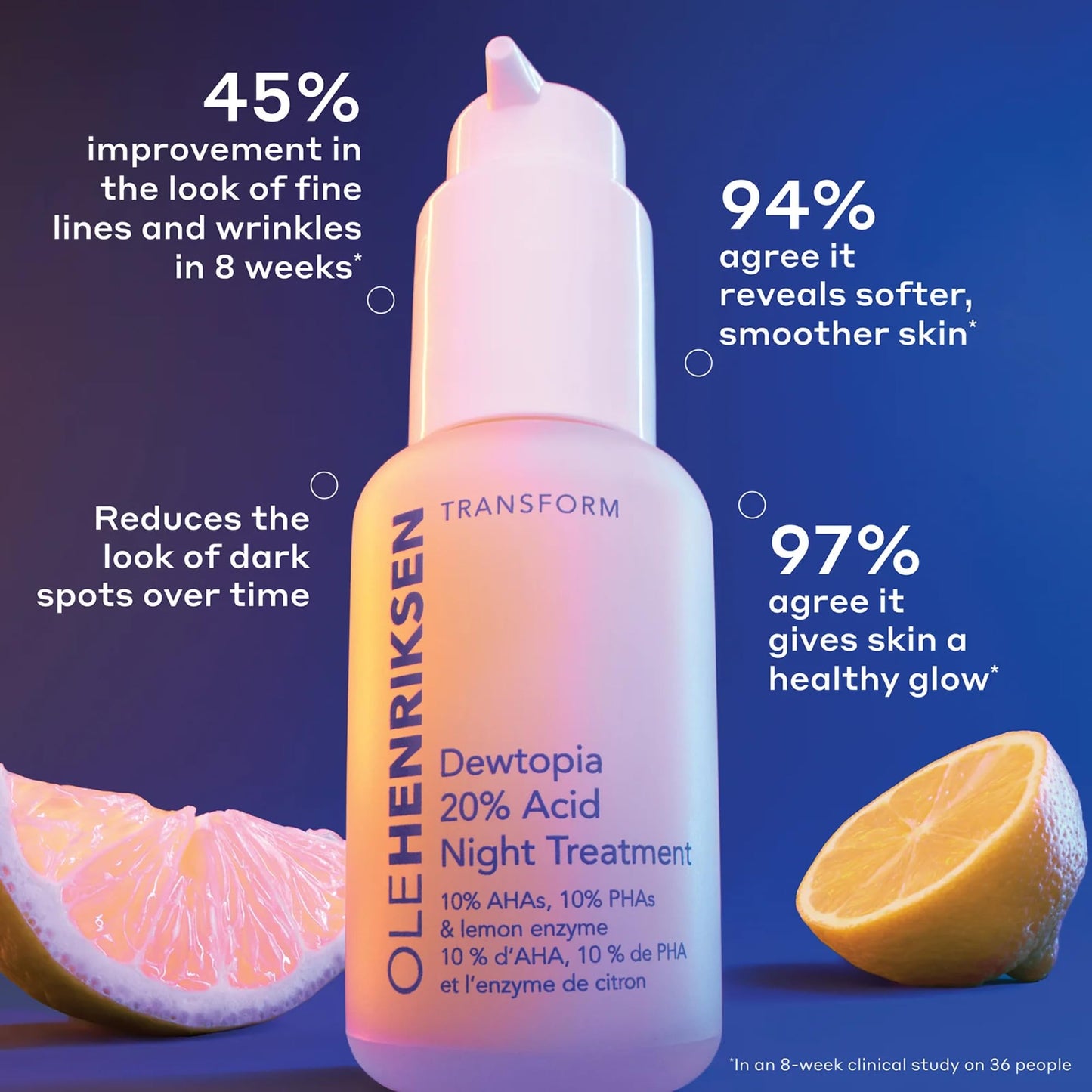 Ole Henriksen Dewtopia 20% Acid Night Treatment, Size Large 50 ml / 1.7 Fl Oz