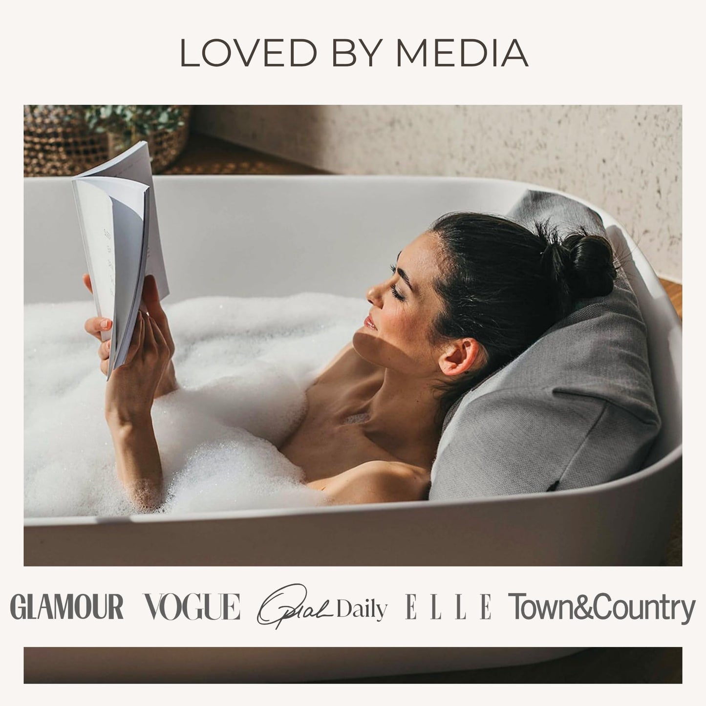 BADESOFA® Luxury Bath Pillow S - Ultra Comfortable & Quick-Drying Bath Back Pillow - Washable Full Body Bath Pillow for Bathtub - Therapeutic Head Beauty and Personal Care BADESOFA