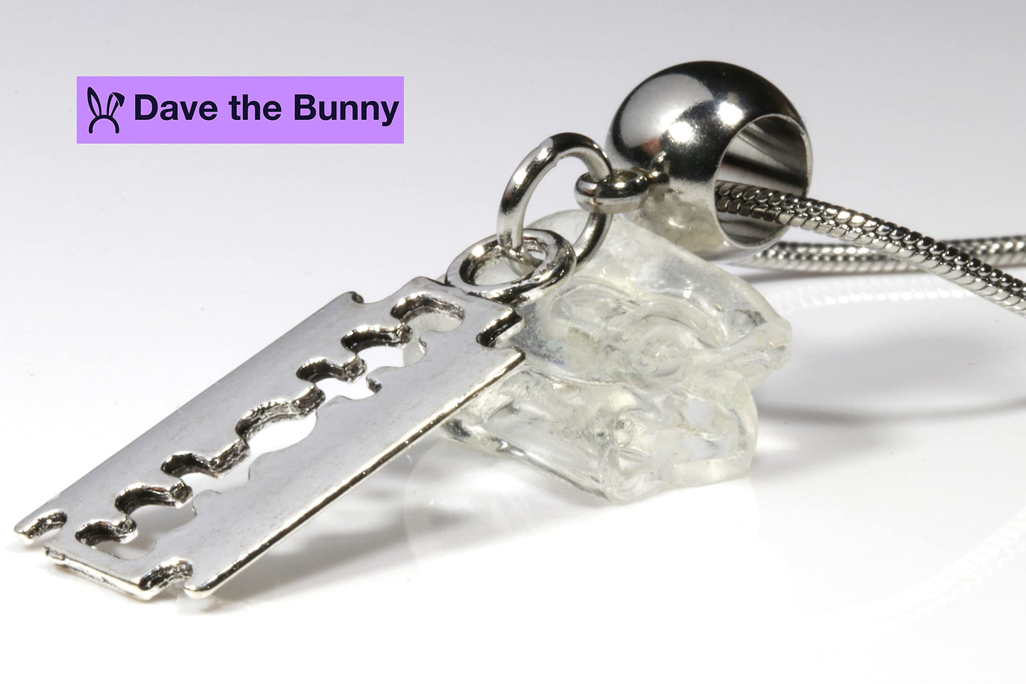 Razor Blade Necklace for Men and Women - A Great Punk Rock Necklace for Men or Punk Necklaces for Women or an Emo Necklace for Men and Emo Accessories Beauty and Personal Care Dave The Bunny
