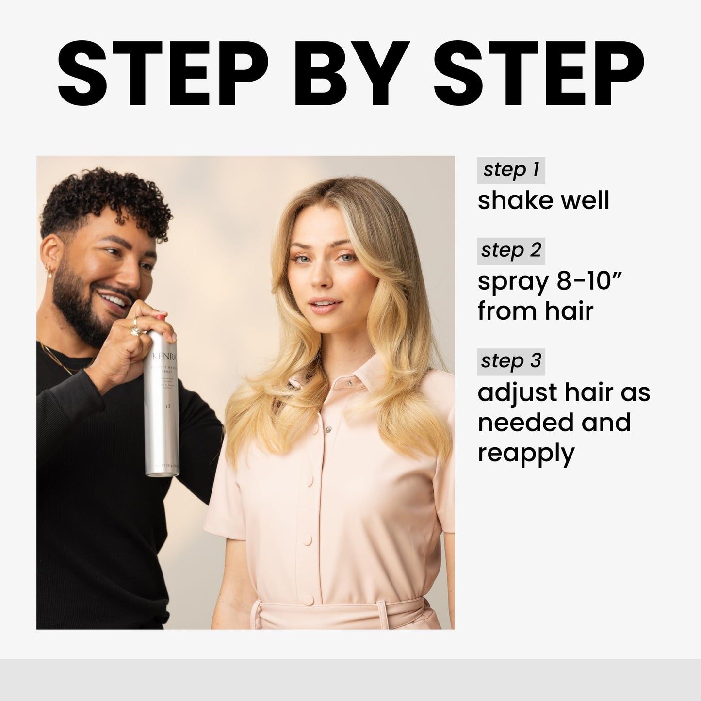 Kenra Professional Perfect Medium Spray 13 50% | Provides Styling Control Without Stiffness | Medium Hold | Fast-Drying Formulation | High Shine
