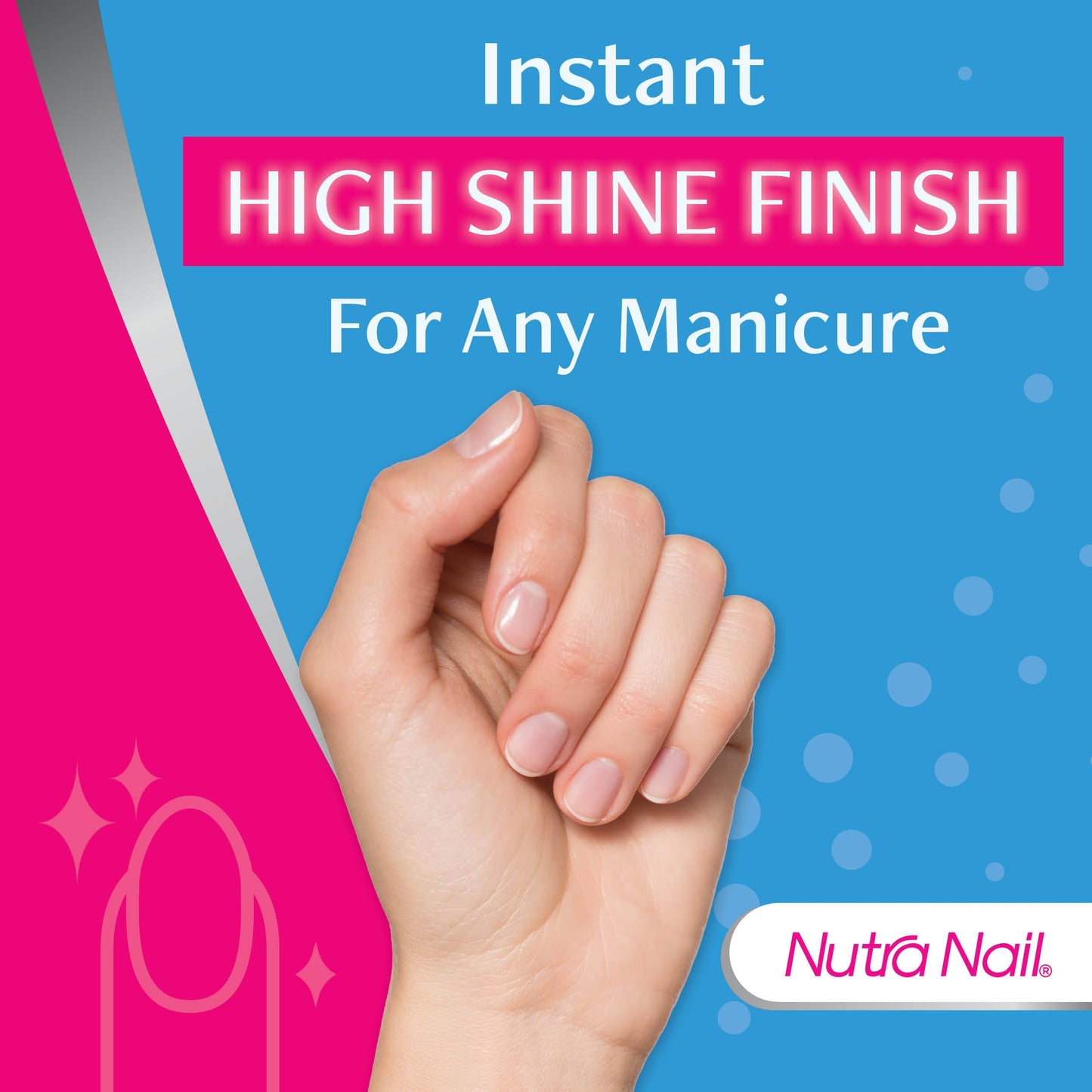 Nutra Nail Manicure Collection - Speed Dry in 30 Seconds - Quick Dry Top Coat Nail Polish - 0.5 Ounce