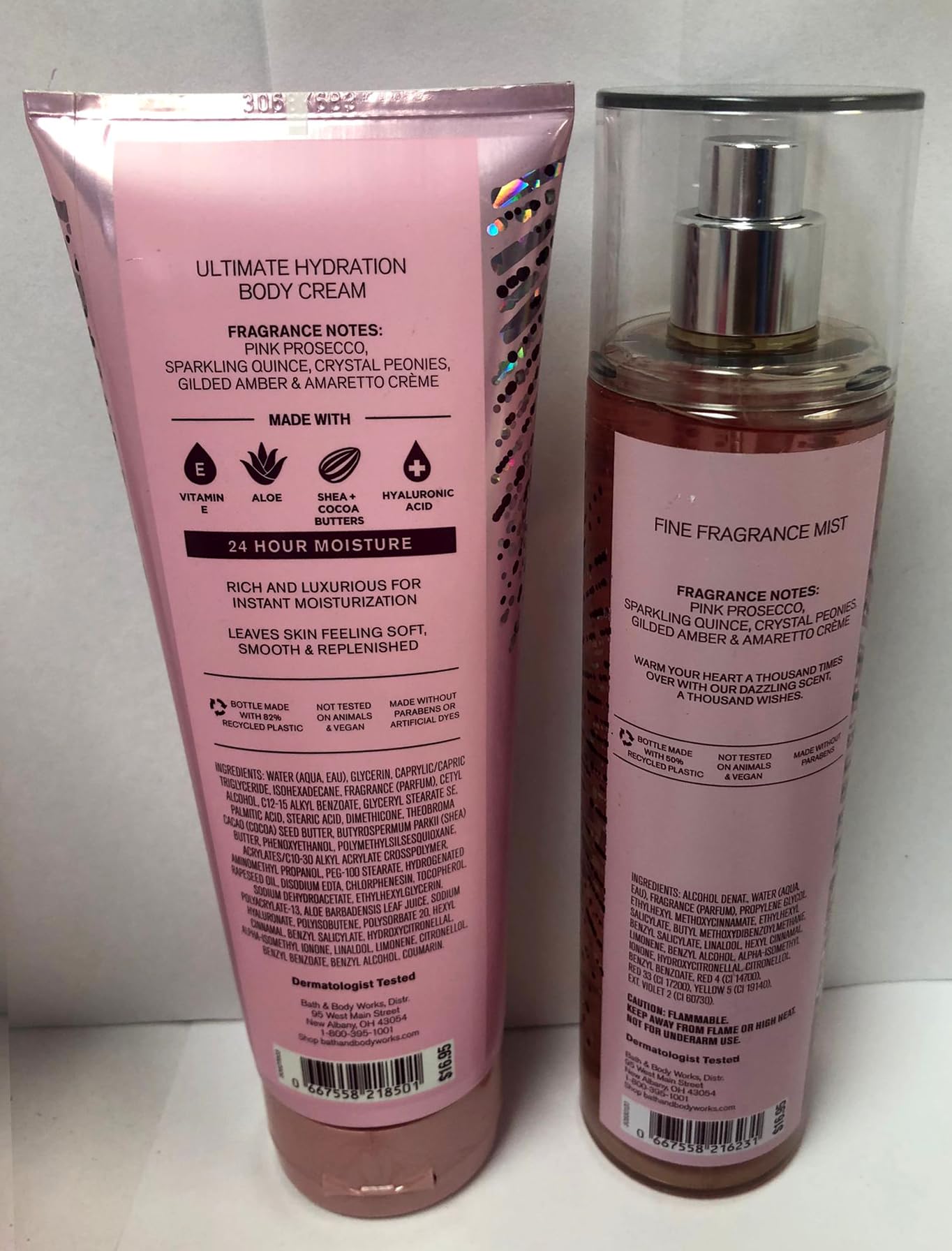 Bath and Body Works - A Thousand Wishes - Gift Set - Fine Fragrance Mist & Body Cream Beauty & Personal Care Bath & Body Works
