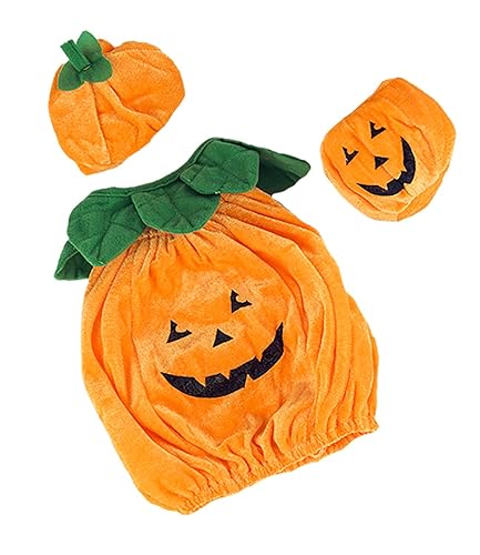 Pumpkin Jack-O-Lantern Outfit Teddy Bear Clothes Outfit Fits Most 14"-18" Build-A-Bear and Make Your Own Stuffed Animals