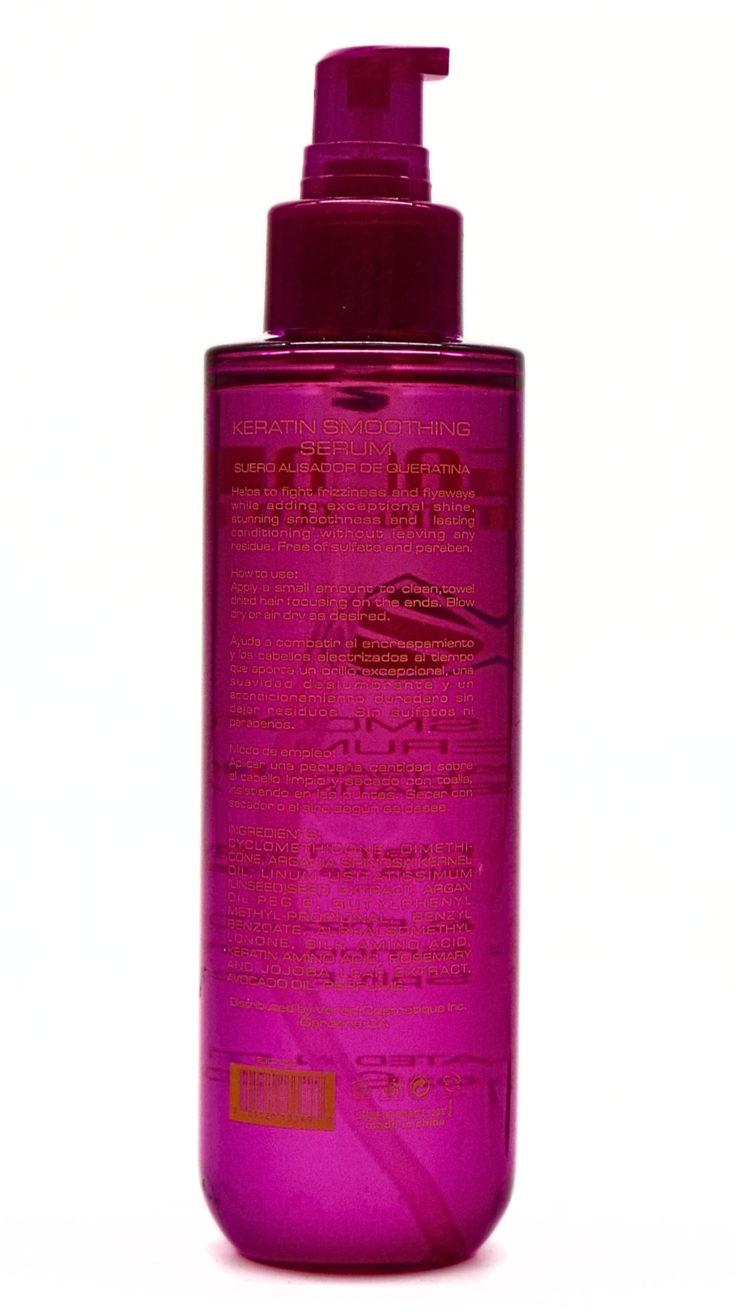 Argan Oil From Morocco Keratin Smoothing Serum For All Hair Types | Shine & Frizz Control, Purple