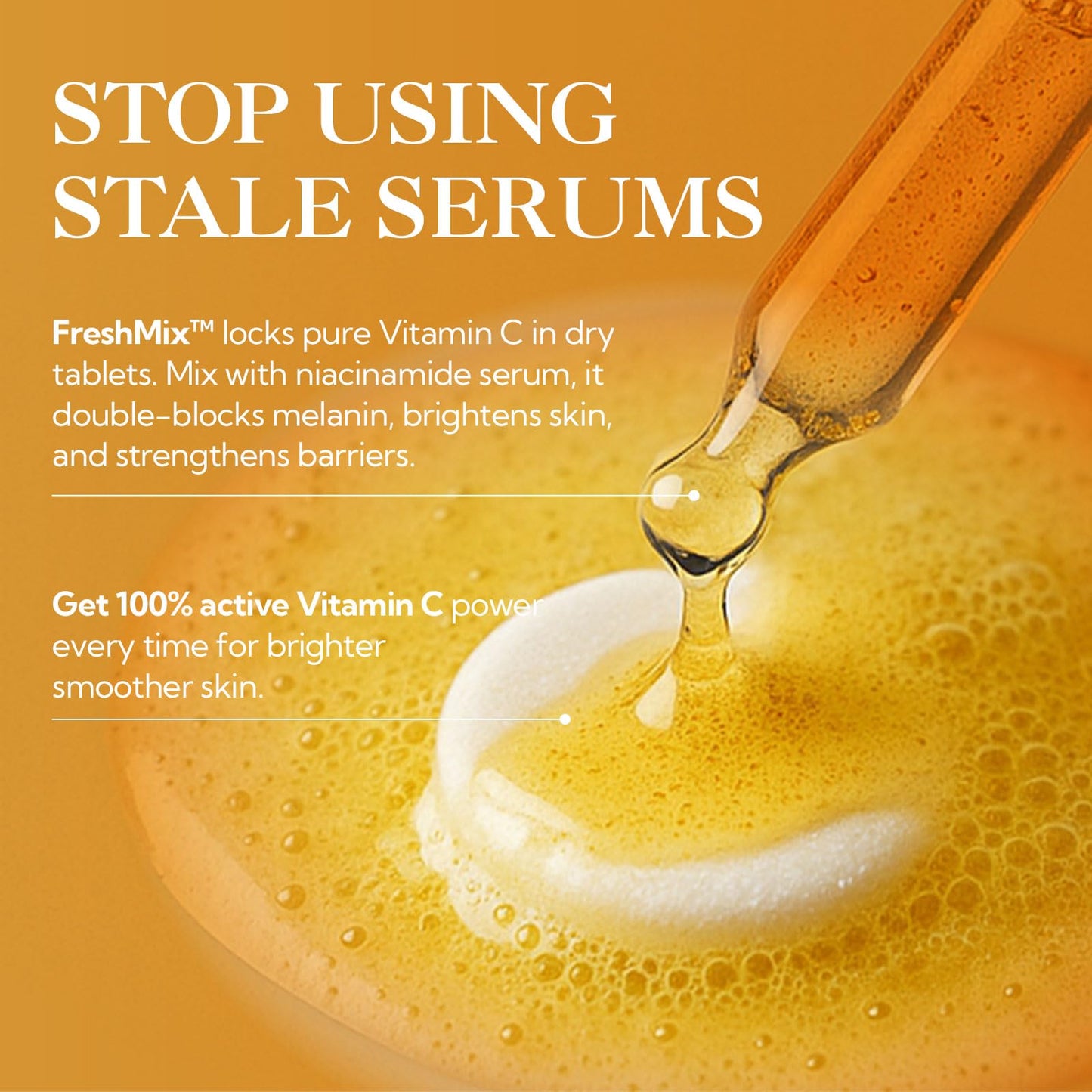 LANBENA Revolutionary Vitamin C Serum for Face, Illuminating Fcae Serum With Niacinamide, Brightening Anti-Aging Essence for Sensitive Skin