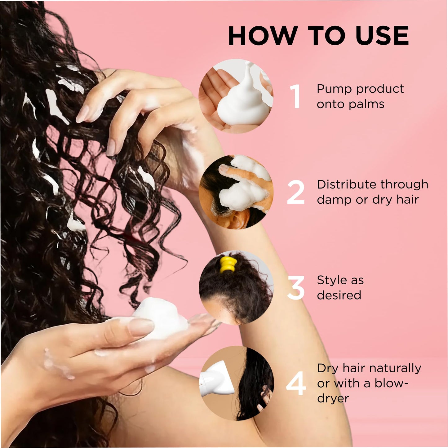 Style Factor EDGE BOOSTER Extra Strength Setting Mousse - Frizz Control, Extra Volume, and Conditioning - 6.4oz Ruby Mousse for Curly Hair