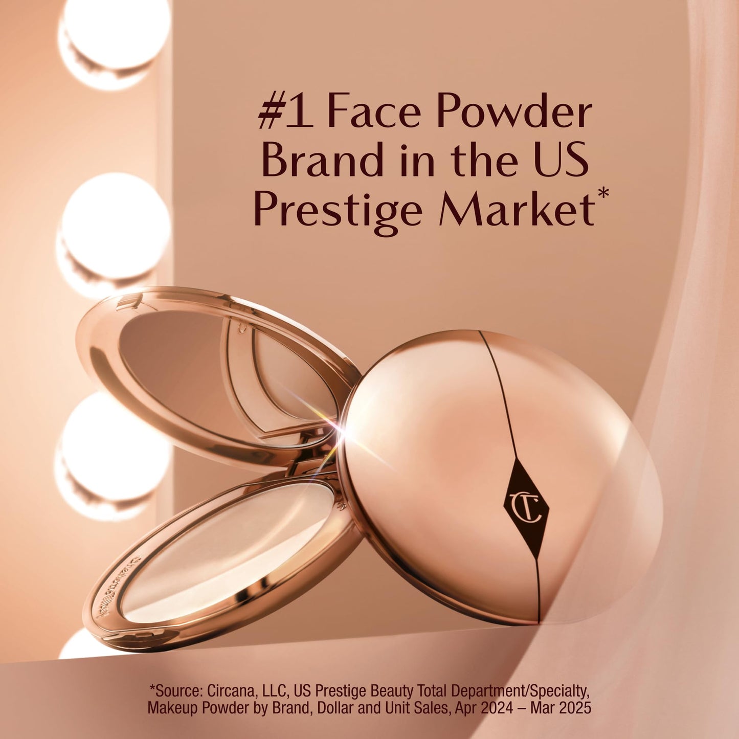 Charlotte Tilbury Airbrush Flawless Finish Setting Powder - Pore-Blurring Pressed Powder for Face Makeup to Minimize Shine with a Soft-Focus Finish