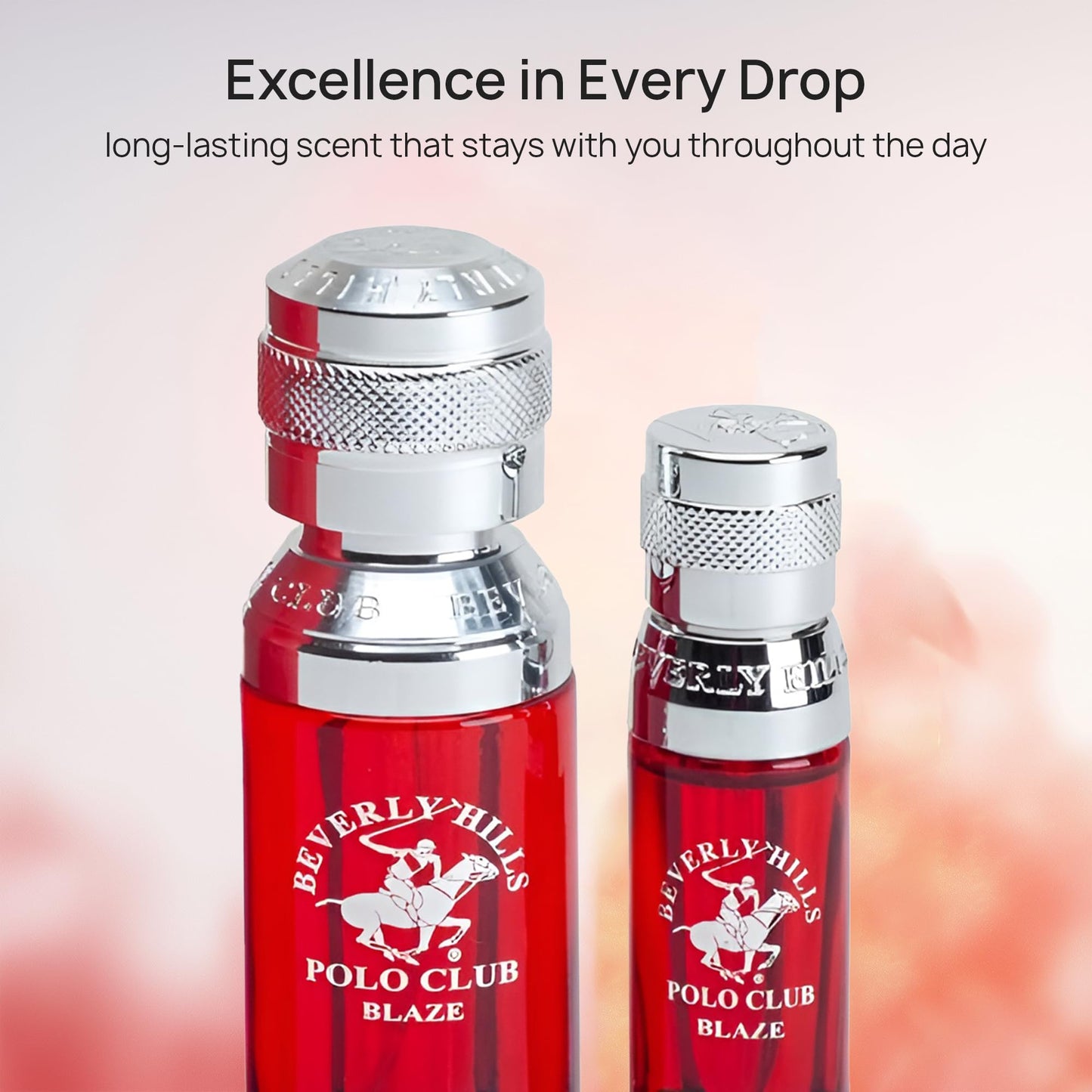 Beverly Hills Polo Club BHPC Men's Eau De Toilette Bonus Pack, featuring 1.7 oz EDT + Bonus 0.5 oz EDT (Blaze)