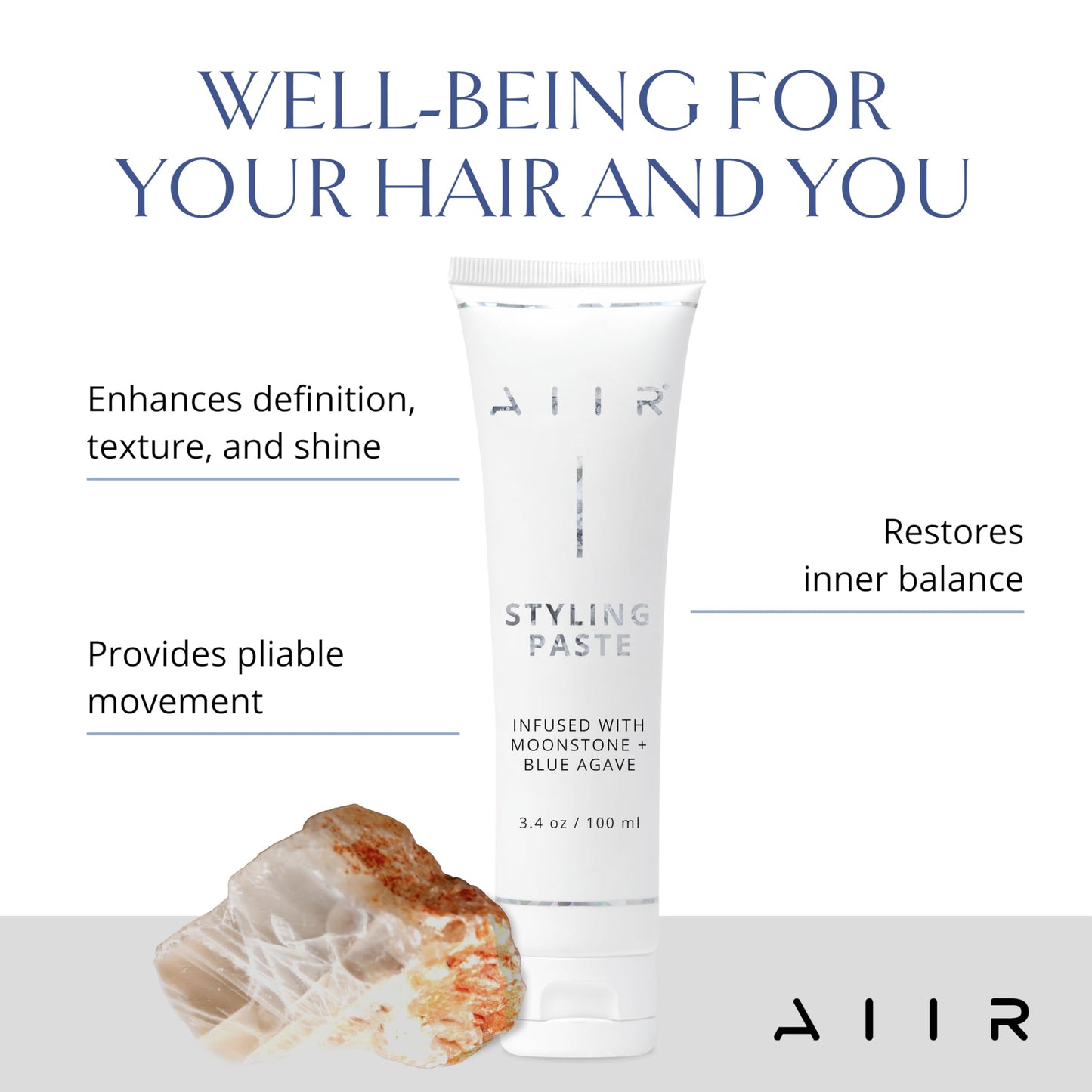 AIIR Styling Hair Paste - Styling Cream for Enhanced Hair Shine - Hair Texturizer and Texture Paste for Hair Styling - Hair Treatment and Hair Styling