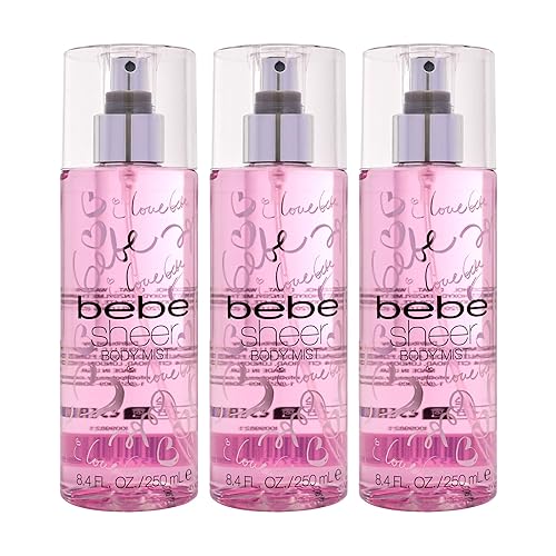 Bebe Sheer Body Mist - Body Spray for Women - Perfume Mist Sensual and Flirtatious Women's Fragrance with Citrus Cocktail, Pink Peony, and Sandalwood