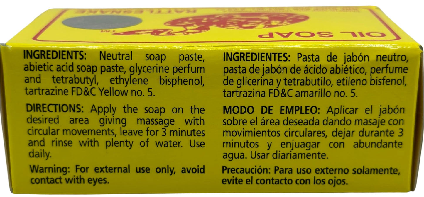 Jabon de aceite de vibora de cascabel (140g) jabon para la cara y todo el cuerpo- Ayuda a eliminar el acne y paño/Rattlesnake soap (4.93 (2) Beauty & Personal Care JABON DE ACEITE VIBORA DE CASCABEL