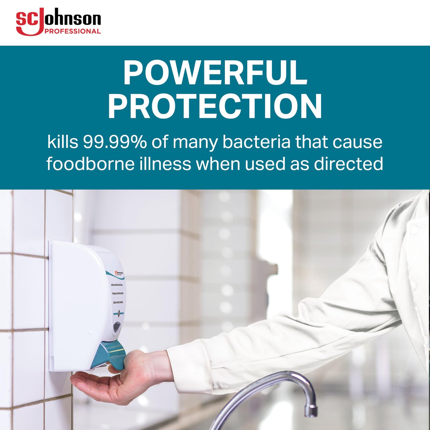 SC Johnson Professional AgroBac PURE Foam Wash, E2 Rated Antimicrobial Hand Soap for Food Handling, 1 Liter Cartridge, for Professional Use Only