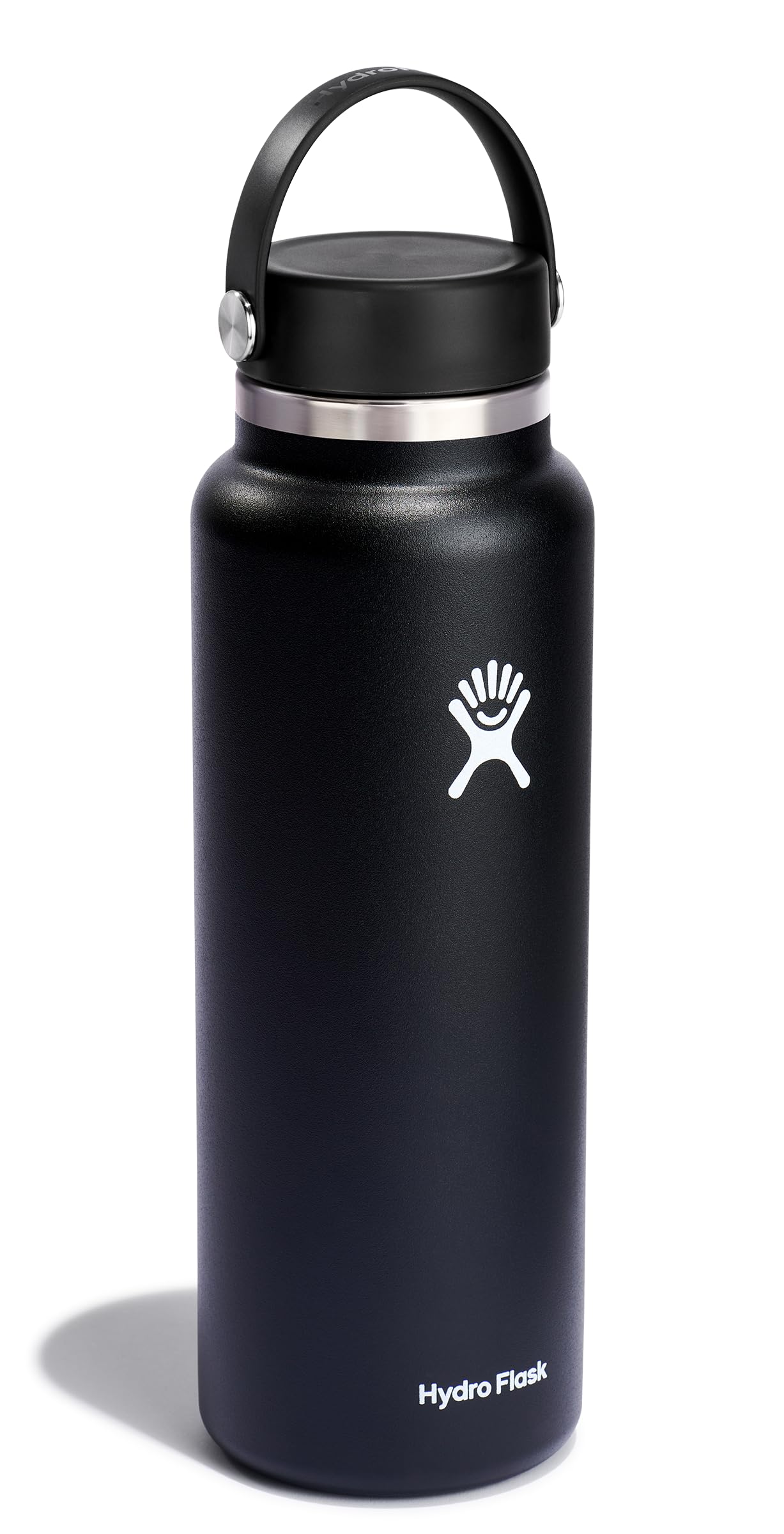 Hydro Flask Water Bottle - Insulated Stainless Steel - Wide Mouth Flex Lid, Non Spill, Leakproof and Refillable in 40 Oz