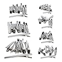 Shapenty 7 Sizes Metal Hair Clips Alligator Teeth Prongs Hair Clips Hairpins Clamps Holders for Women Girl Hair Bow Accessories Making Hair Salon DIY