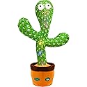 Hunfur Dancing Mimicking Talking Cactus Toy,Funny Gift for Toddler 1 2 3 Year Old Boy Girl,Singing Record Repeat What You Say Light Up Baby Infant…