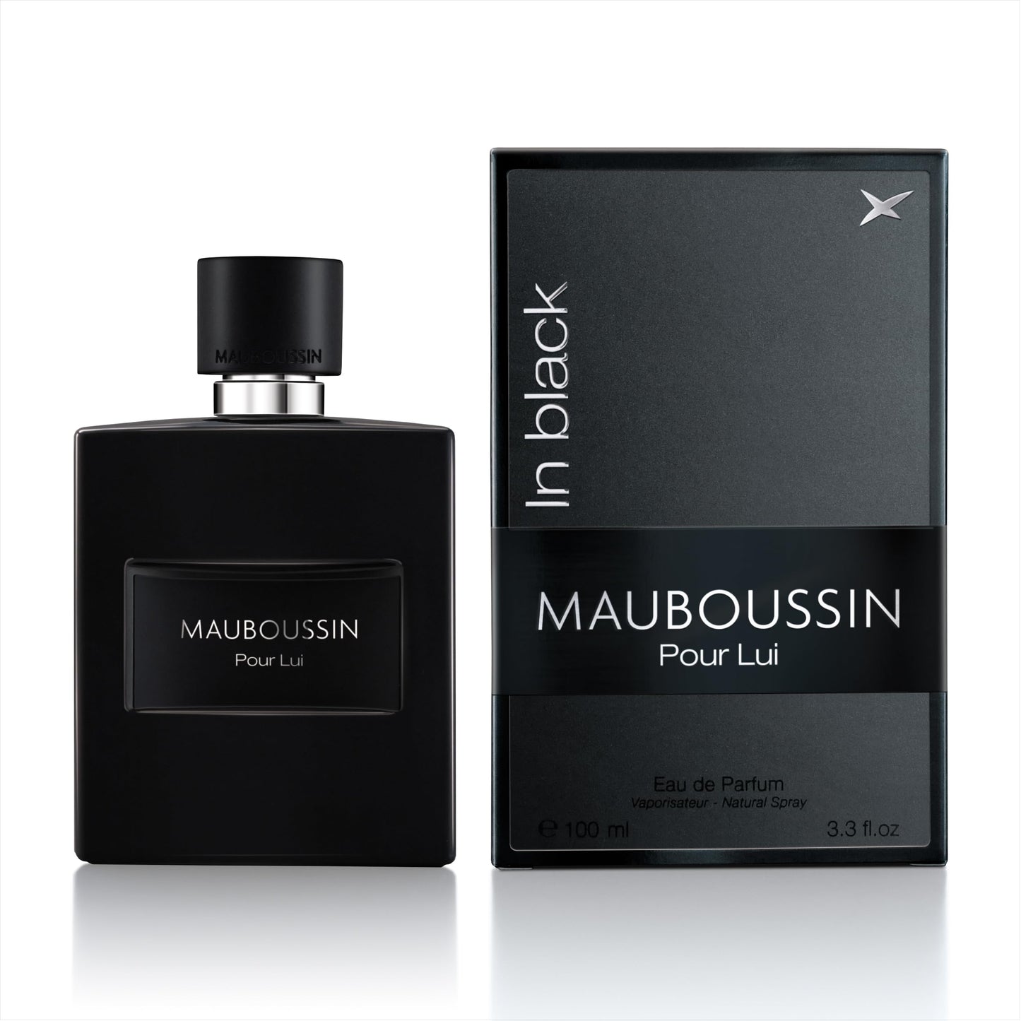 Mauboussin - Pour Lui In Black 100ml (3.3 Fl Oz) - Eau de Parfum for Men - Woody & Oriental Scents