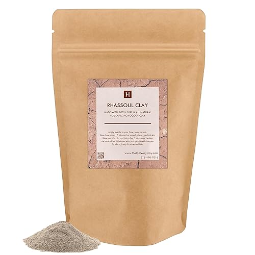 Rhassoul Clay - Ghassoul Clay 1 Lb - Moroccan Lava Clay - Detoxifying and Rejuvenating clay by SaaQin®