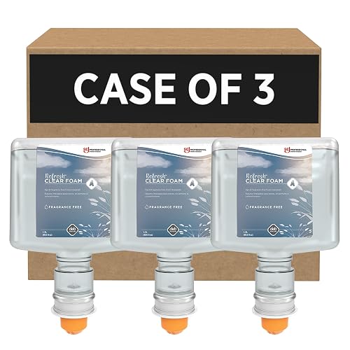 SC Johnson Professional REFRESH CLEAR FOAM HAND SOAP TOUCH FREE 1.2 LITERS, 3 PACK