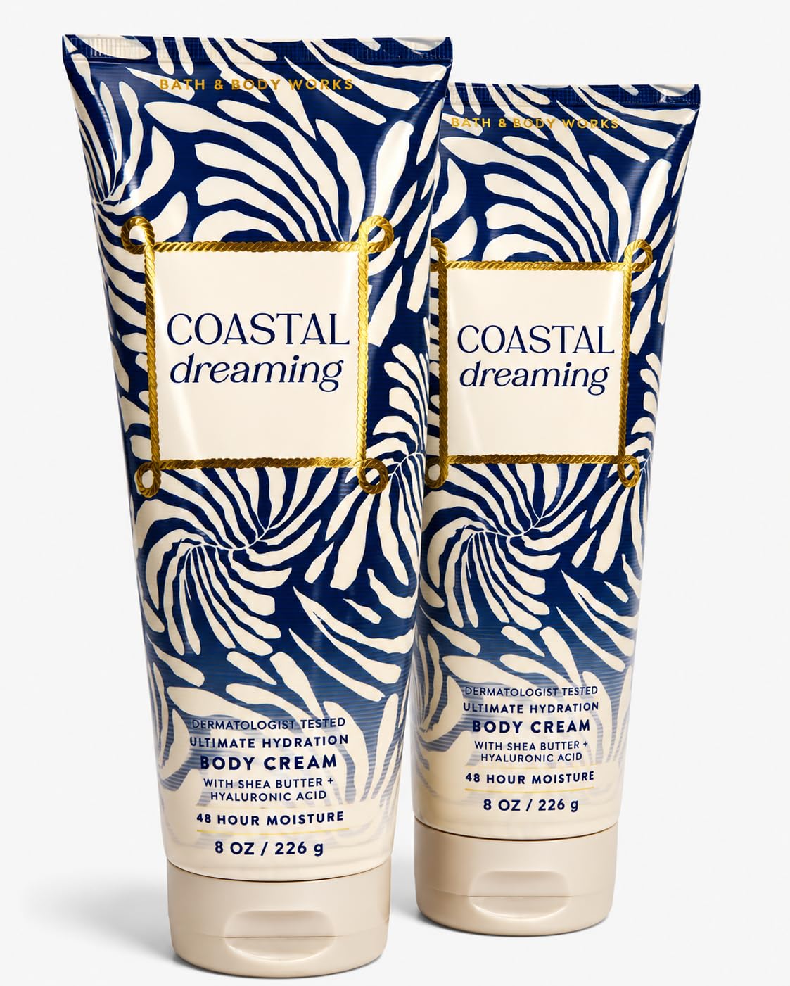 Bath & Body Works Coastal Dreaming Ultimate Hydration Body Cream 2-Pack - Salty Vanilla Driftwood Scent