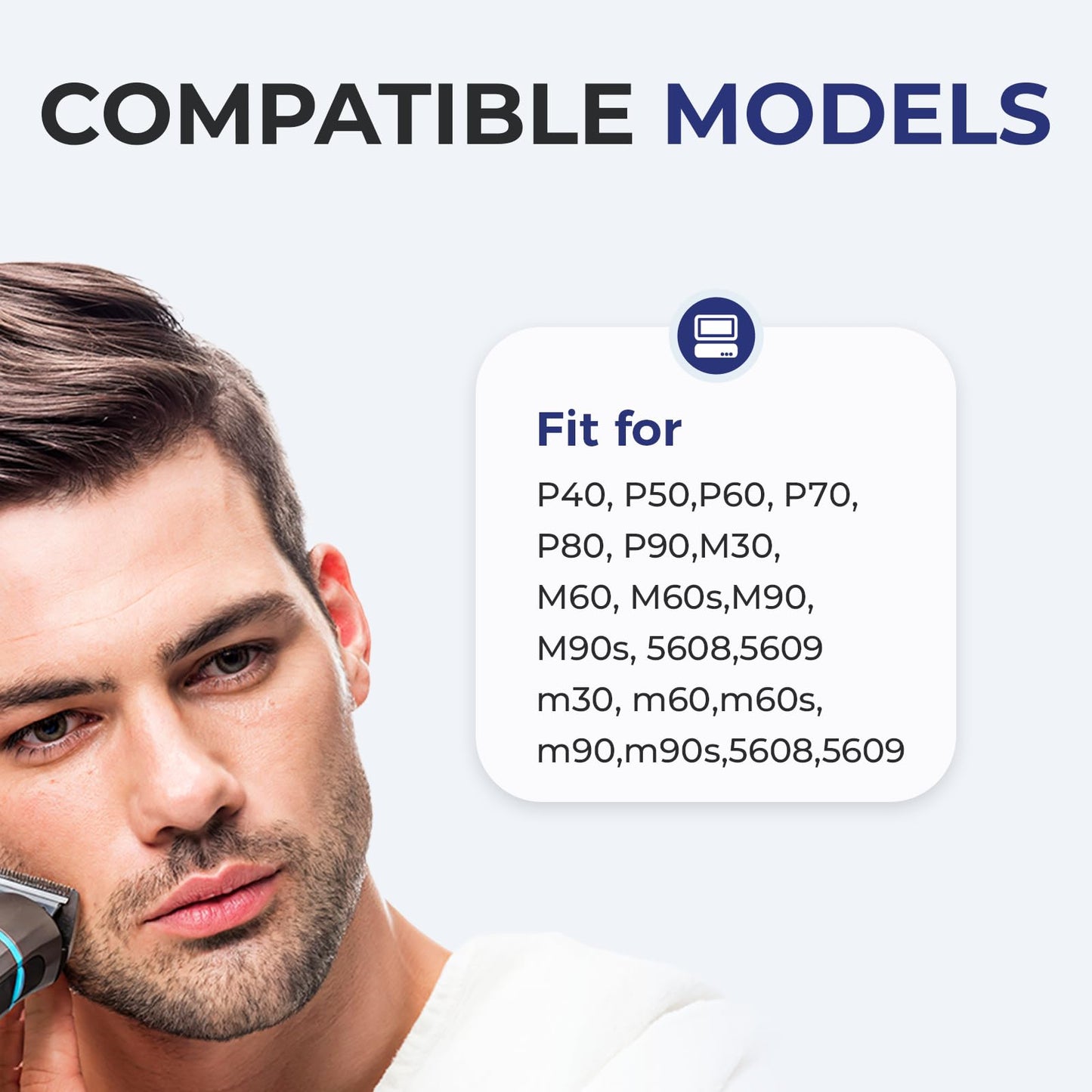 5S Shaver Blades Replacement Foil and Cutter, Electric Shaver Part Razor Replacement Foil and Cutter for Mobileshave M30 M60 P40 P50 P60 P70 P80 (1 Beauty and Personal Care Wokyo