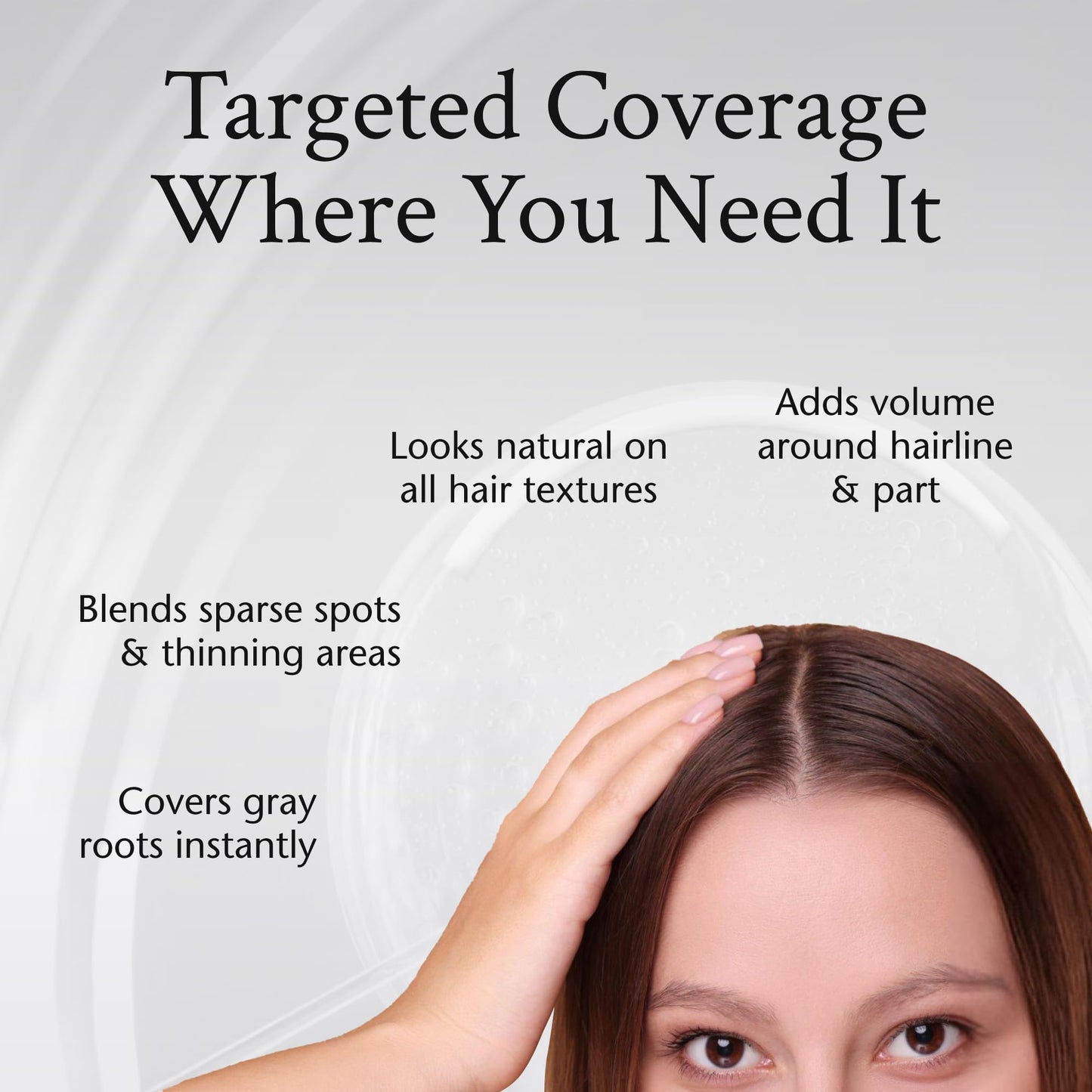 Boyd’s Brush It Away | Grey Hair Root Touch Up for Women & Men | Temporary Hair Color Mascara | Quick-Dry Water-Resistant Concealing Formula | Light