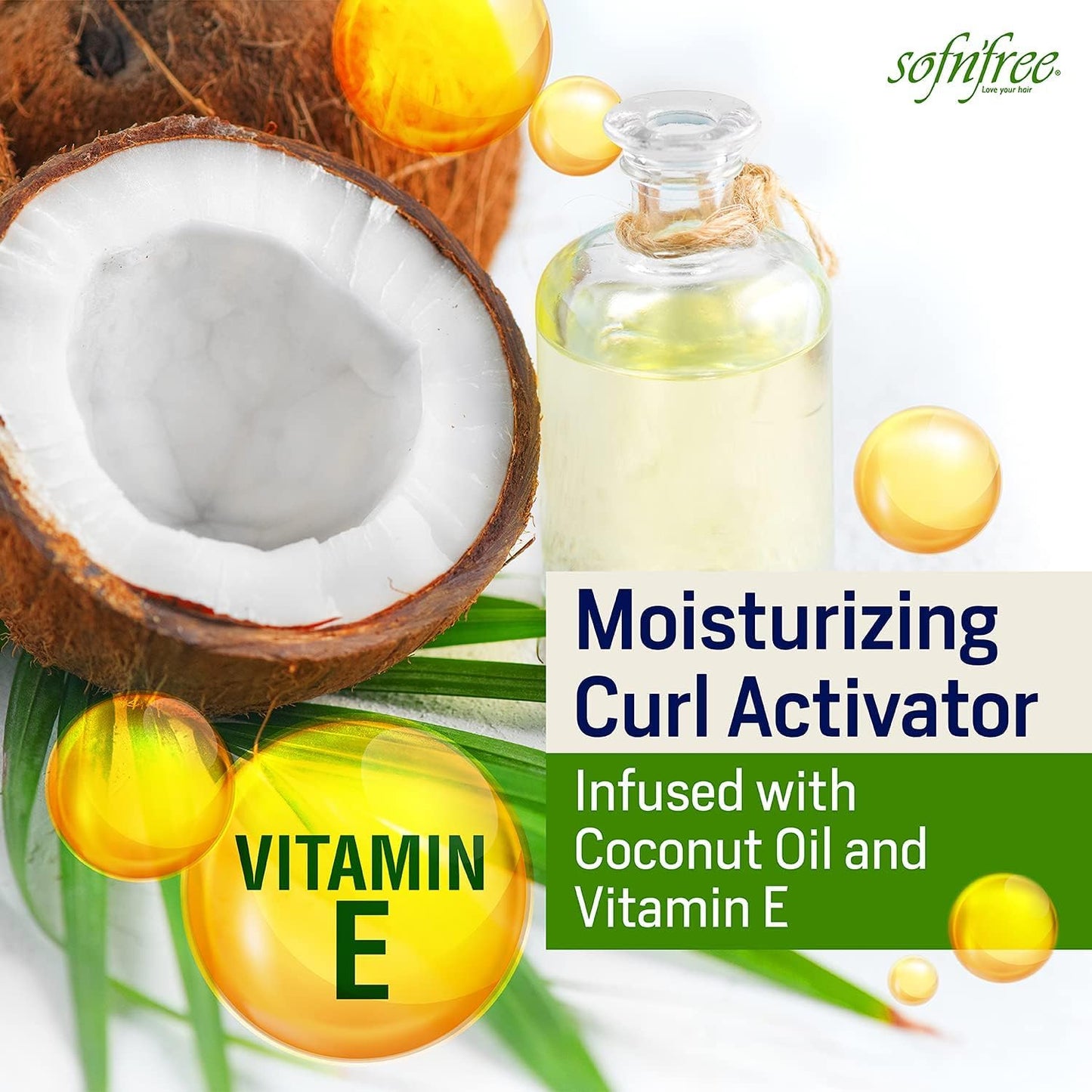 Sofn’Free Moisturizer & Curl Activator Lotion - Curl Defining Formula for Multicultural Curls, Soft Waves, Shine, Frizz Control for Natural Textures