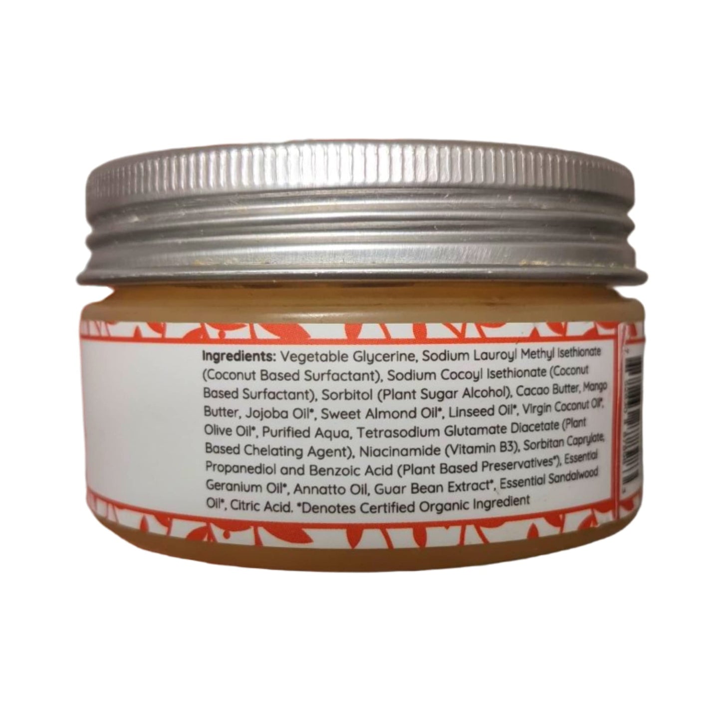 Clay Lotus Organic Face Wash – Gentle Cleanser with Jojoba & Sandalwood, 100% Natural, Hydrating & Brightening, Vegan Formula for Sensitive Skin