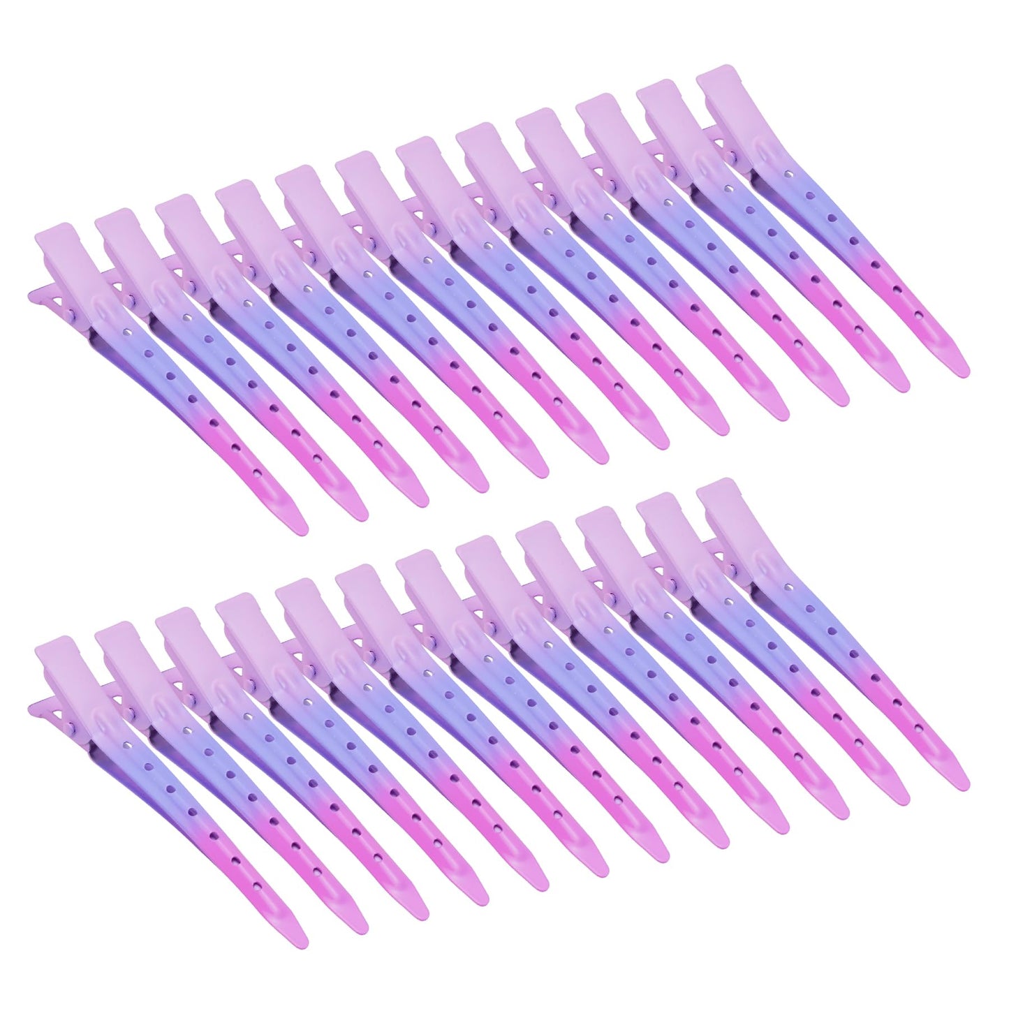 24 Packs Duck Bill Clips, Bantoye 2.75 Inches Rustproof Metal Alligator Curl Clips with Holes for Hair Styling, Hair Coloring, Gradient Pink Beauty and Personal Care Bantoye Default Title
