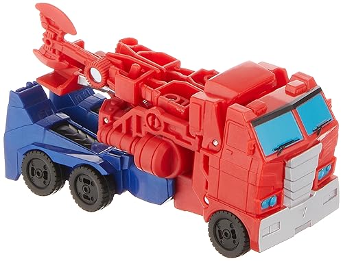 Transformers Bumblebee Cyberverse Adventures Dinobots Unite 1-Step Changer Optimus Prime 4.25-inch Action Figure for Kids Ages 6 and Up