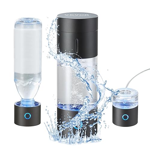 VEVOR Hydrogen Water Bottle Generator, 230 ml / 8.1 oz Capacity Portable Hydrogen Water Maker, SPE Technology Hydrogen Rich Water Ionizer Machine