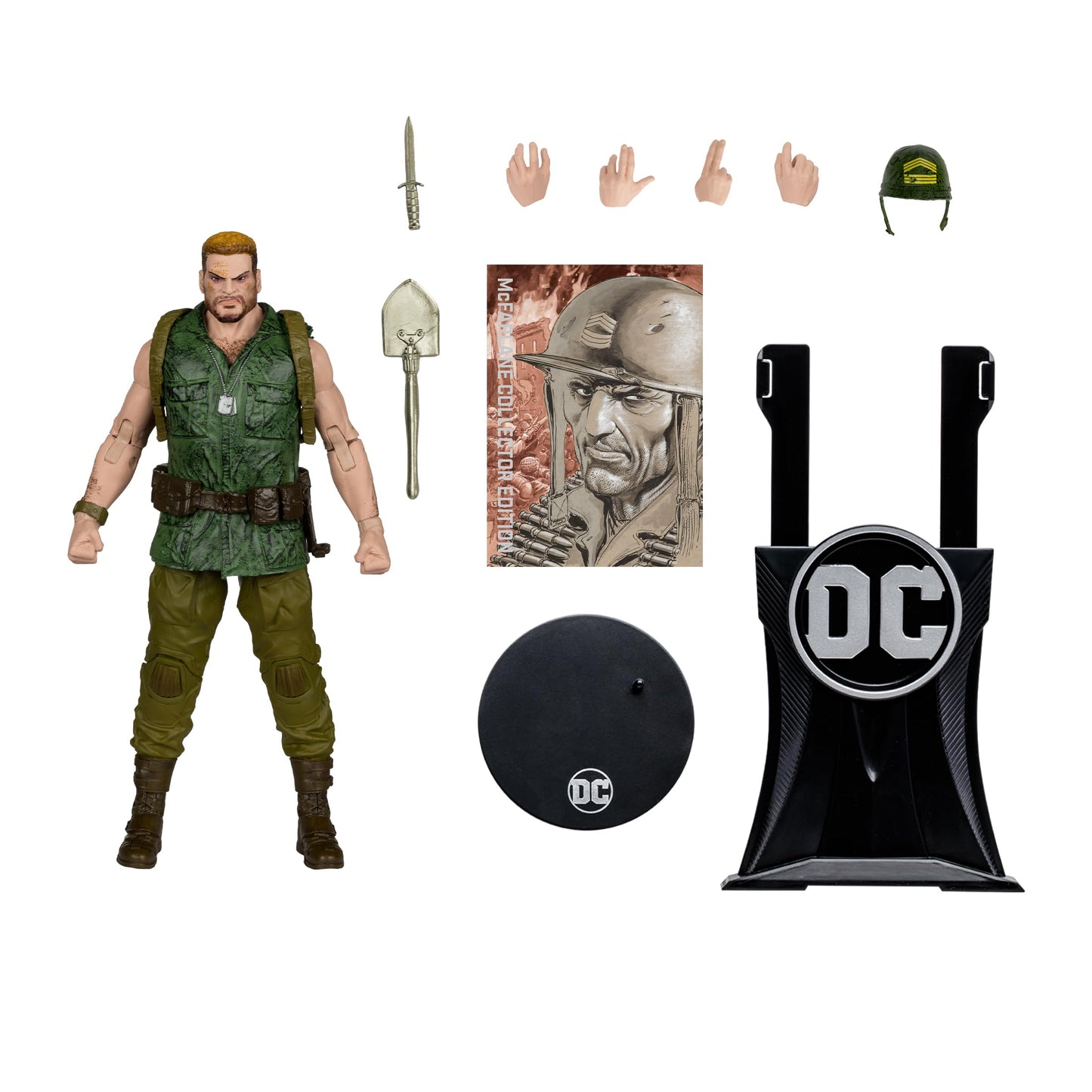 McFarlane Toys - DC Multiverse Sergeant Rock (DC Classic) 7in Figure McFarlane Collector Edition #14 (Style May Vay)