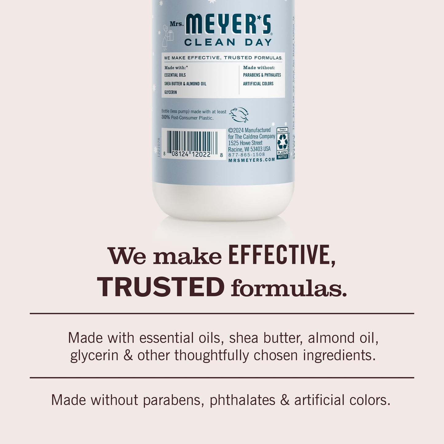 MRS. MEYER'S CLEAN DAY Hand Lotion, Snowdrop Scent, 12 Ounce Bottle