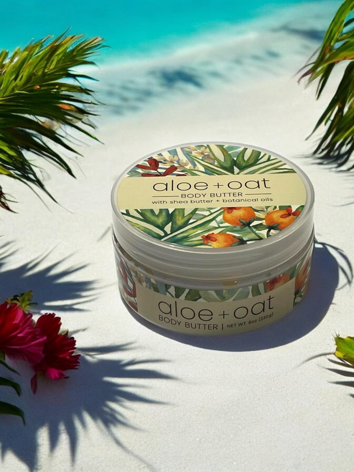 Greenwich Bay Trading Company Aloe Oat Body Butter | Luxurious Moisturizing Cream with Aloe Vera and Oat Extract | 8 oz