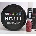 NuGenesis Nail Dipping Powder Color 1.5oz/43g jar - (NU111 HARVEST MOON) Beauty & Personal Care Nugenesis