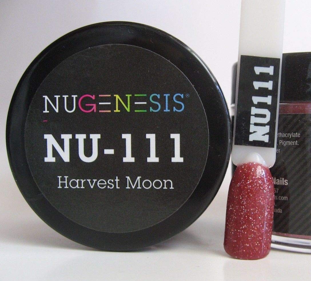 NuGenesis Nail Dipping Powder Color 1.5oz/43g jar - (NU111 HARVEST MOON) Beauty & Personal Care Nugenesis