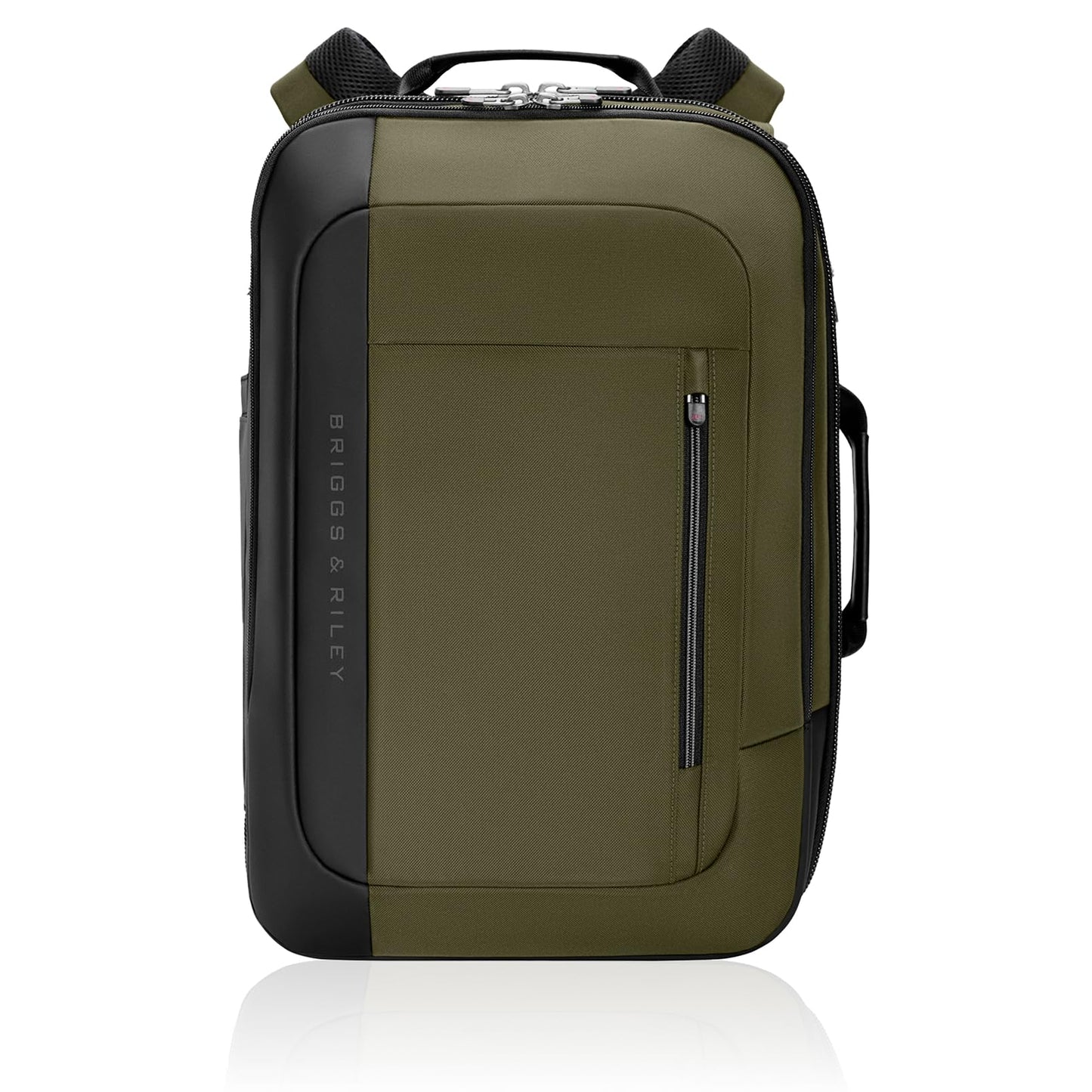 Briggs & Riley Medium Convertible Backpack Duffle Bag - Carry On for Men & Women, Use for Travel, Gym, or Work, Overnight Weekend Luggage, Shoulder Strap, Laptop Compartment - ZDX Collection, Hunter