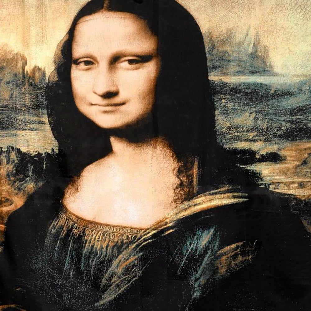 Carnation Home Fashions "Mona Lisa Fabric Shower Curtain