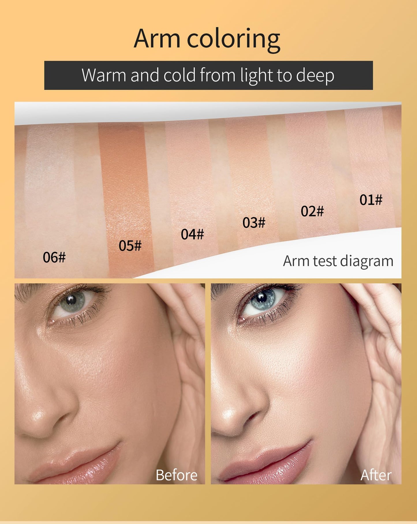 Contour Beauty Wand?Liquid Face Concealer Contour Stick with Cushion Applicator - Long Lasting Lightweight Formula for Flawless Contouring