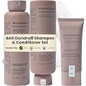 Jupiter Anti Dandruff Shampoo, Conditioner & Serum for Flaky, Itchy, Oily & Dry Scalp - Nourishes Scalp, Reduces Breakage & Flakes - Color-Safe
