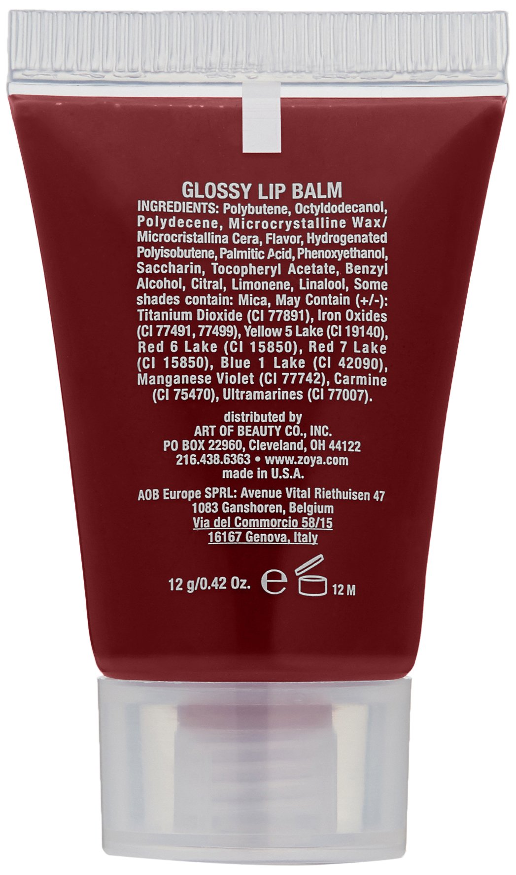 ZOYA Lip Gloss, Marachino , 0.42 Ounce