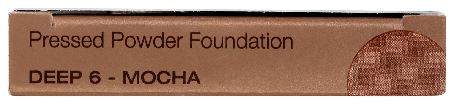 Mineral Fusion Pressed Powder Foundation, Deep 6 - Deep Skin w/Cool Undertones, Age Defying Foundation Makeup with Matte Finish, Talc Free Face