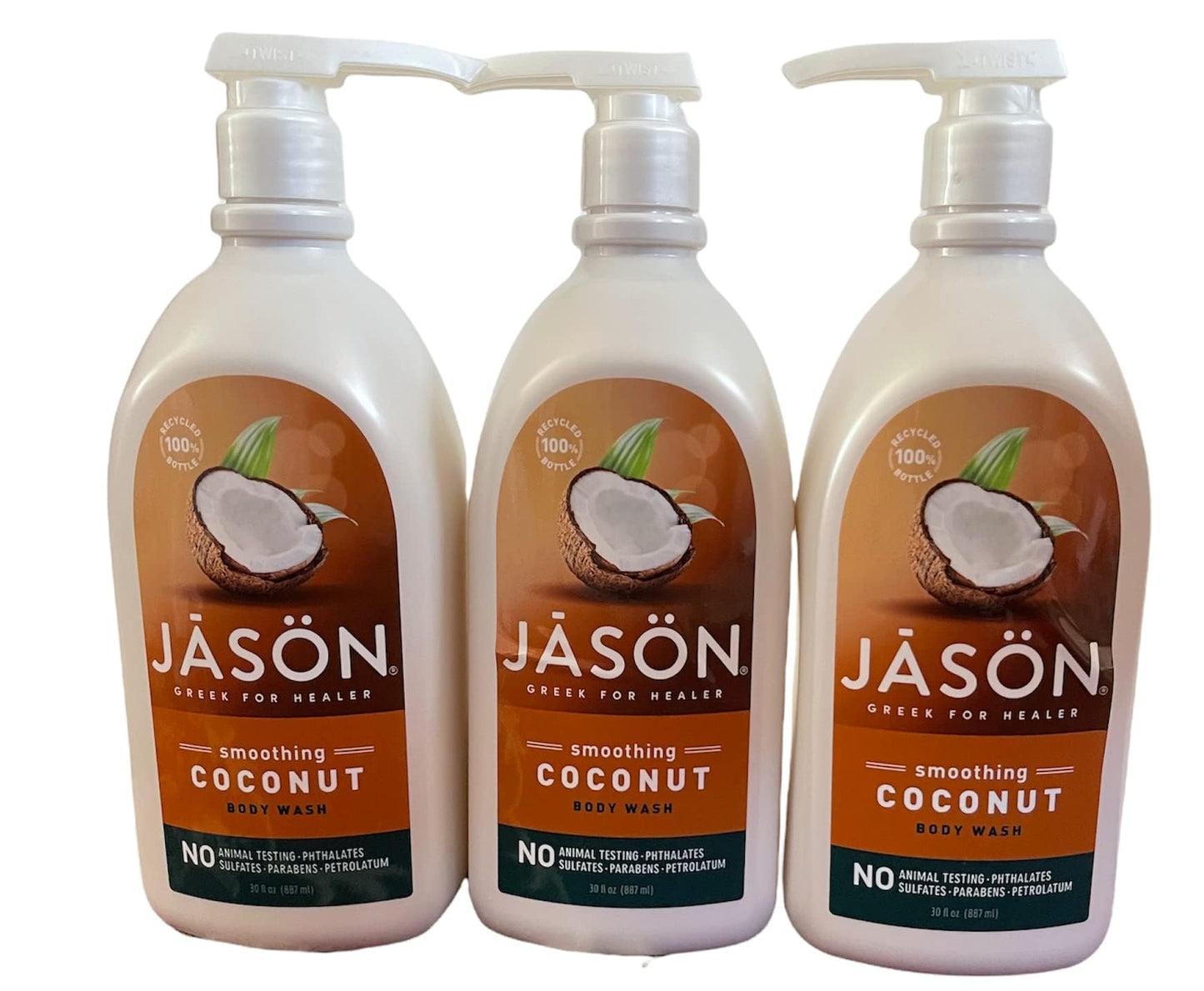 Body Wash,Smthing Coconut, Pack of 3 Beauty & Personal Care JASON