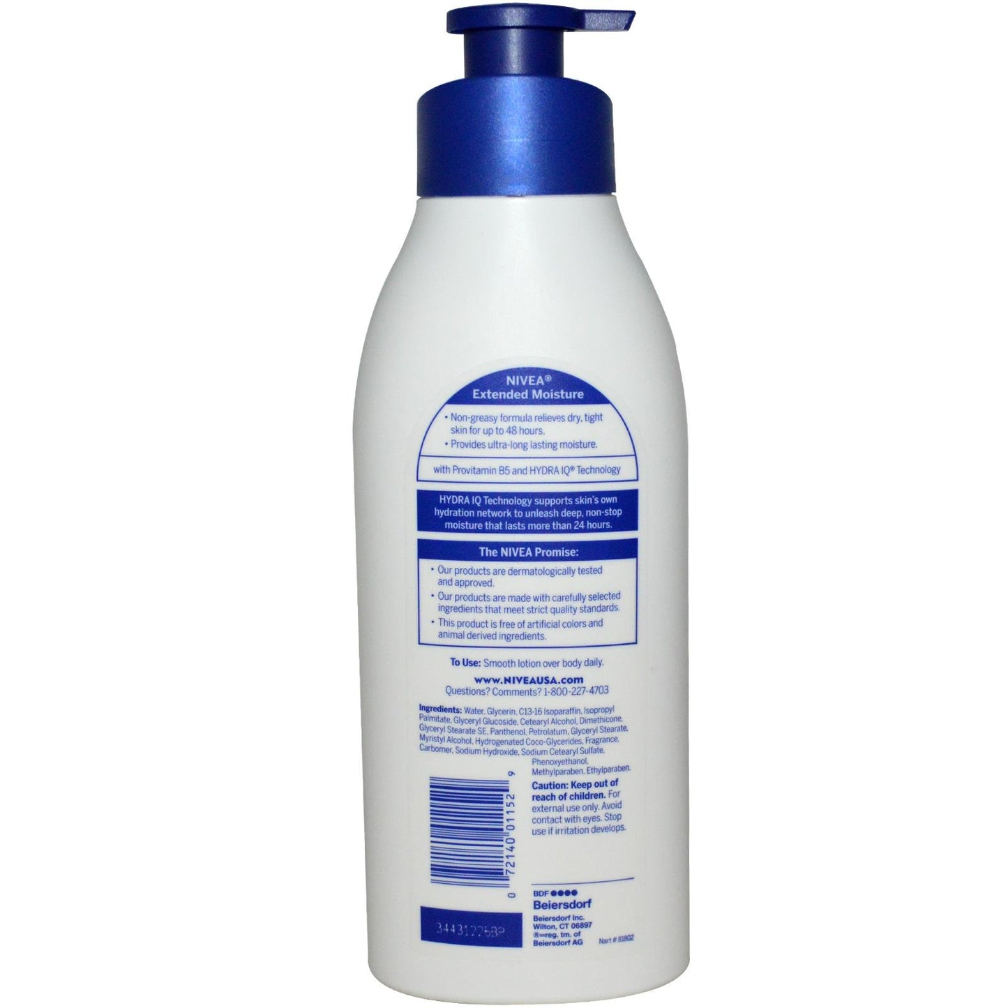 Nivea Lotion Extended Moisture 48Hr 16.9 Ounce Pump (Dry to Very Dry Skin) (500ml) (3 Pack)