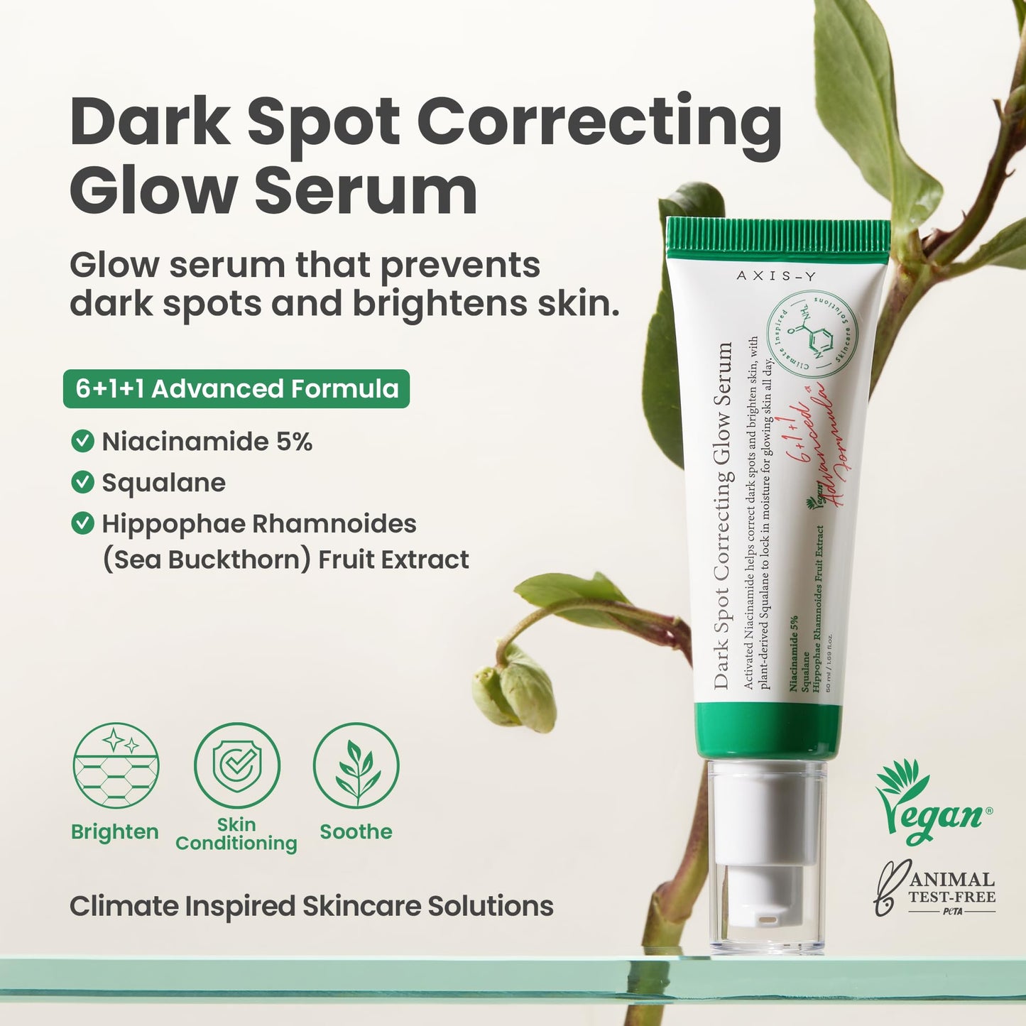 AXIS-Y Dark Spot Correcting Glow Serum 0.16 fl. oz. | Brightening Treatment, Anti-Aging, Acne Scars, Fine Lines, Hyperpigmentation, and Dark Circles Beauty and Personal Care AXIS-Y