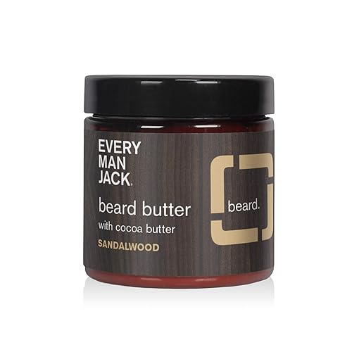 Every Man Jack Beard Butter- Subtle Sandalwood Fragrance - Rejuvenates, Hydrates, and Styles Dry, Unruly Beards While Relieving Itch - Naturally