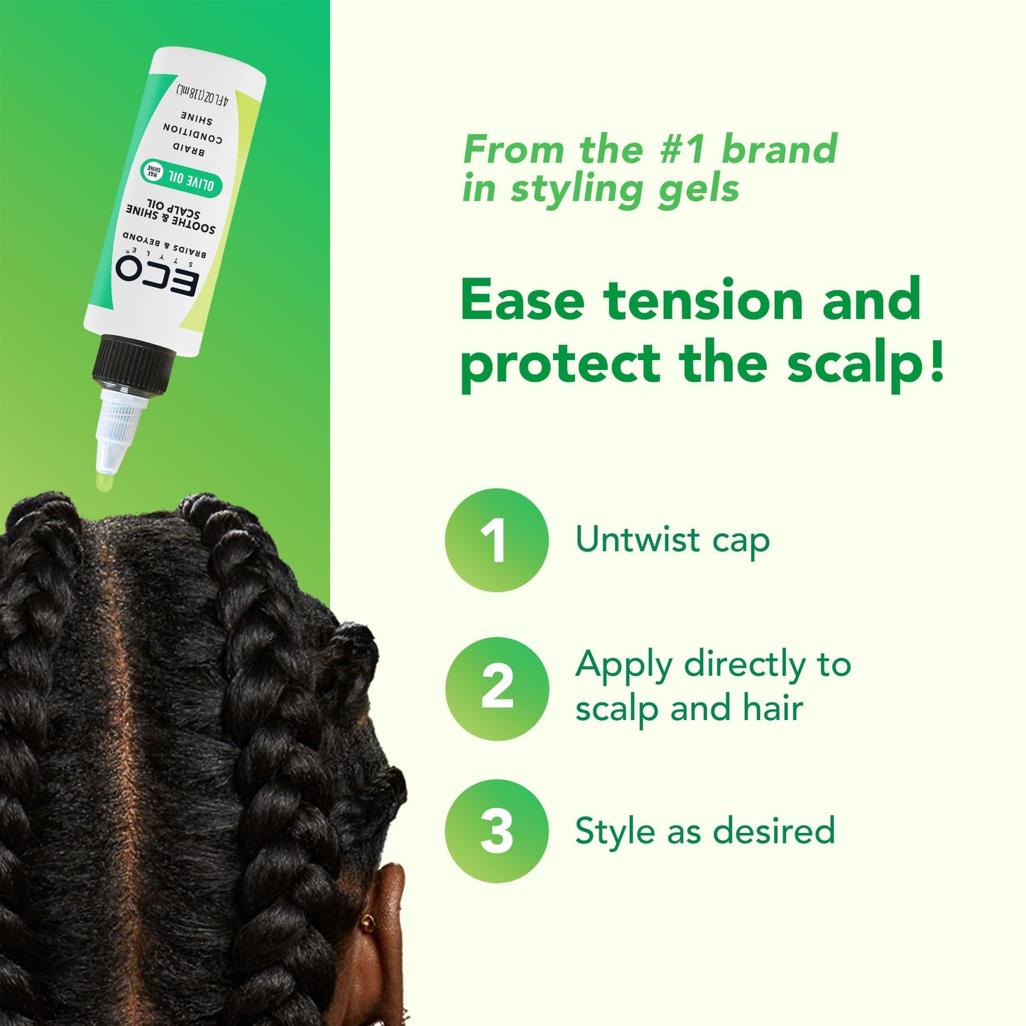 Eco Style Braids & Beyond Sooth & Shine Scalp Oil
