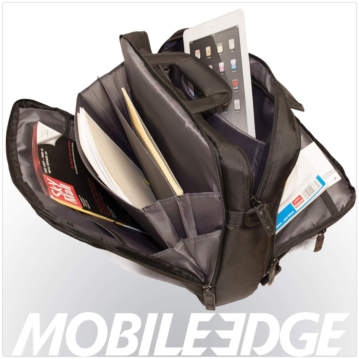Mobile Edge Corporate Briefcase- 16-InchPC/17-Inch Compatible with Macbook fits all iPad generations including iPad4