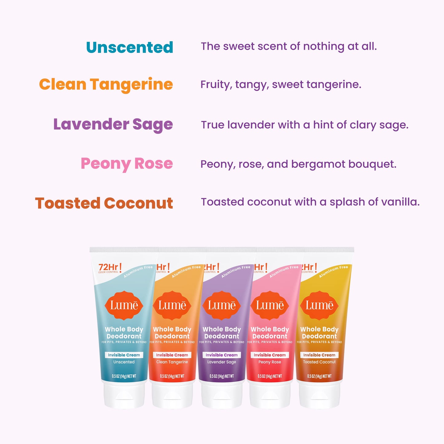 Lume Whole Body Deodorant - Mini Travel Size Invisible Cream Tube - Trial Size - 72 Hour Odor Control - Doctor Developed - Aluminum & Baking Soda Free Beauty and Personal Care Lume